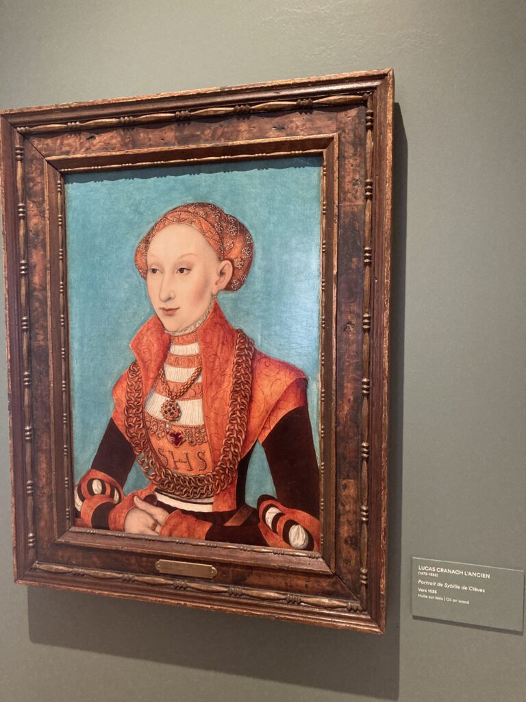 Portrait de Sibylle de Clève, électrice de Saxe - Lucas I Cranach vers 1531